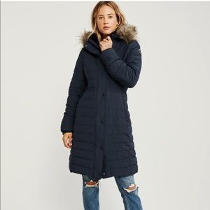 Navy Blue Puffer Jacket